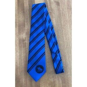 National Charity Horse Show Mens Tie Necktie Blue Black Logo St. Louis MO